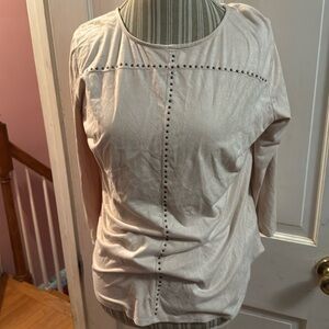 Style. & co faux suede top